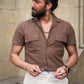 Flynn Brown Short Sleeve Shirt