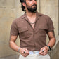 Flynn Brown Short Sleeve Shirt