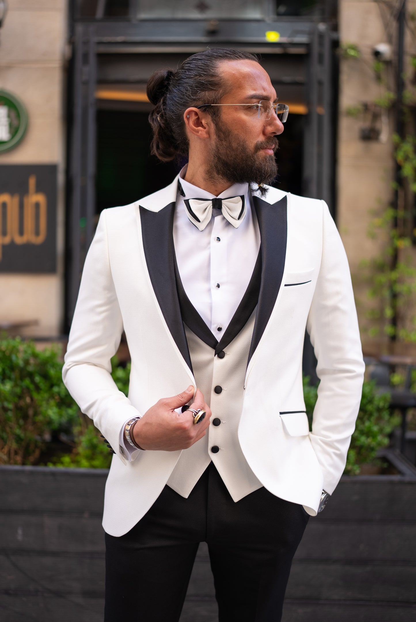 Stan White Tuxedo Suit