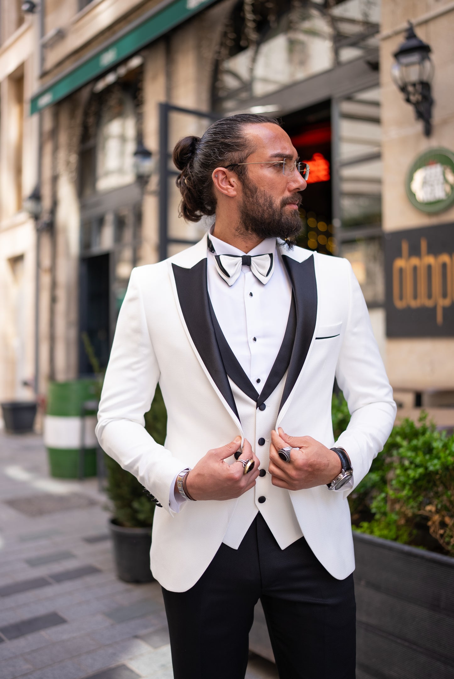 Stan White Tuxedo Suit