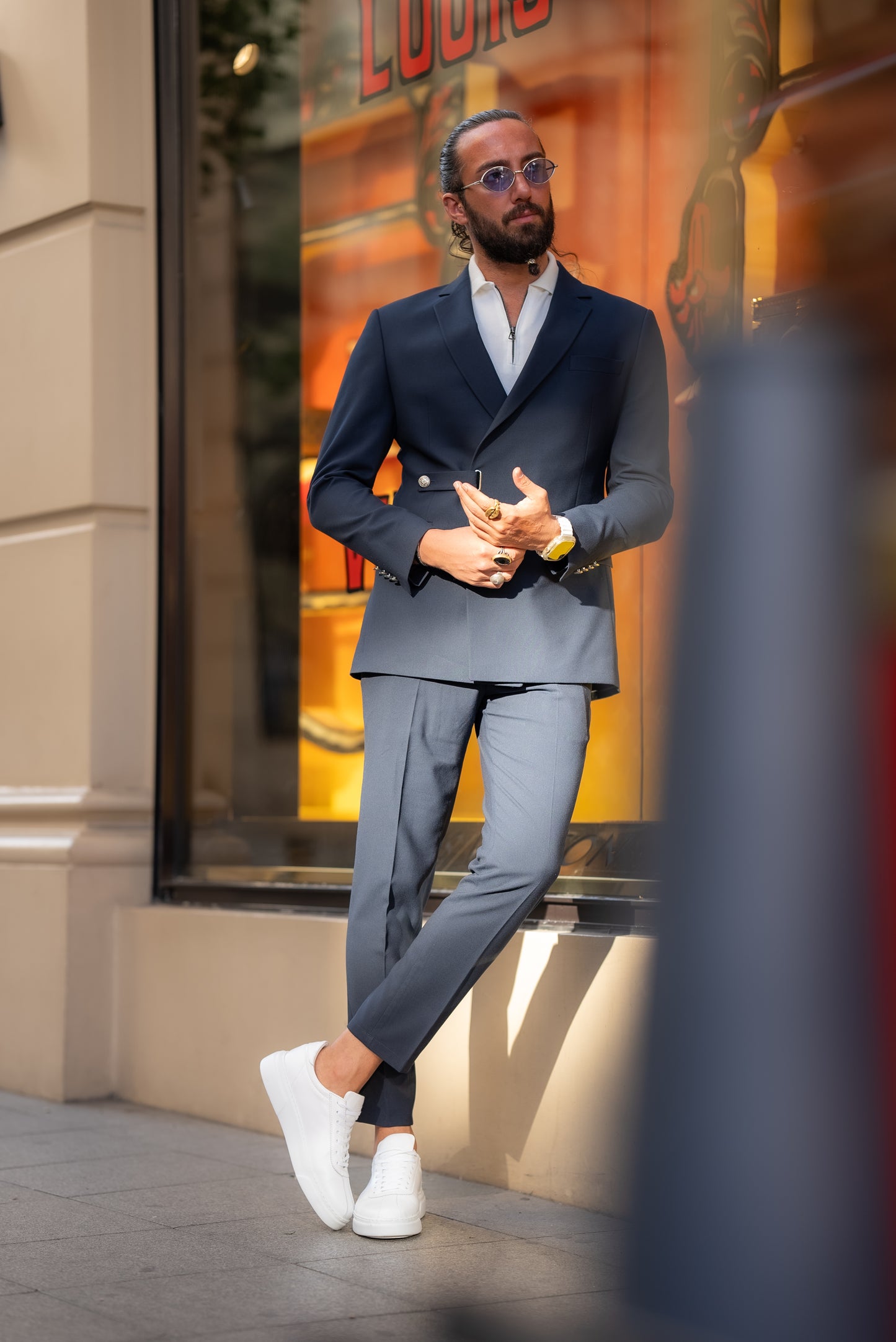 Victor Navy Blue Suit