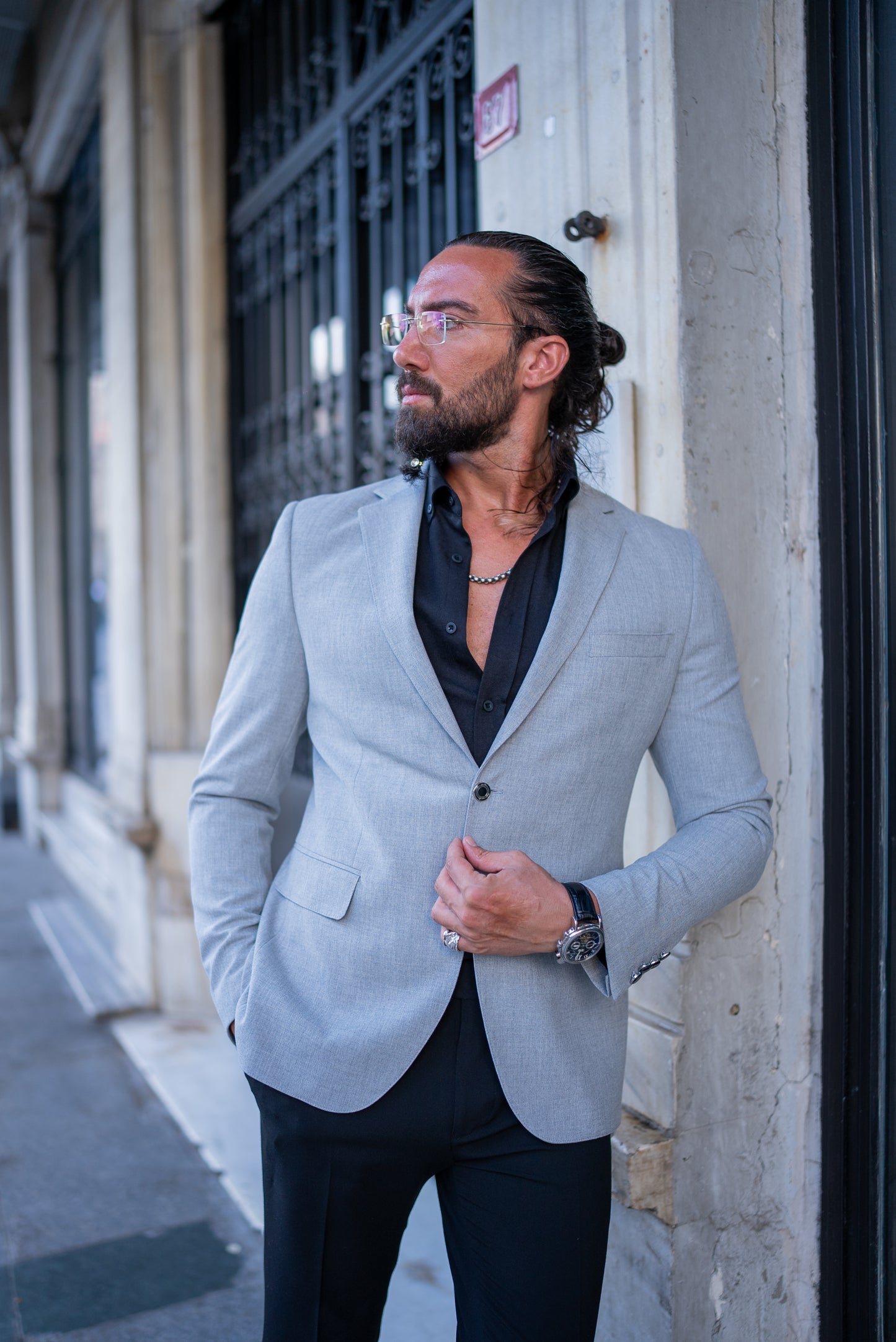 Slynt Light Gray Blazer