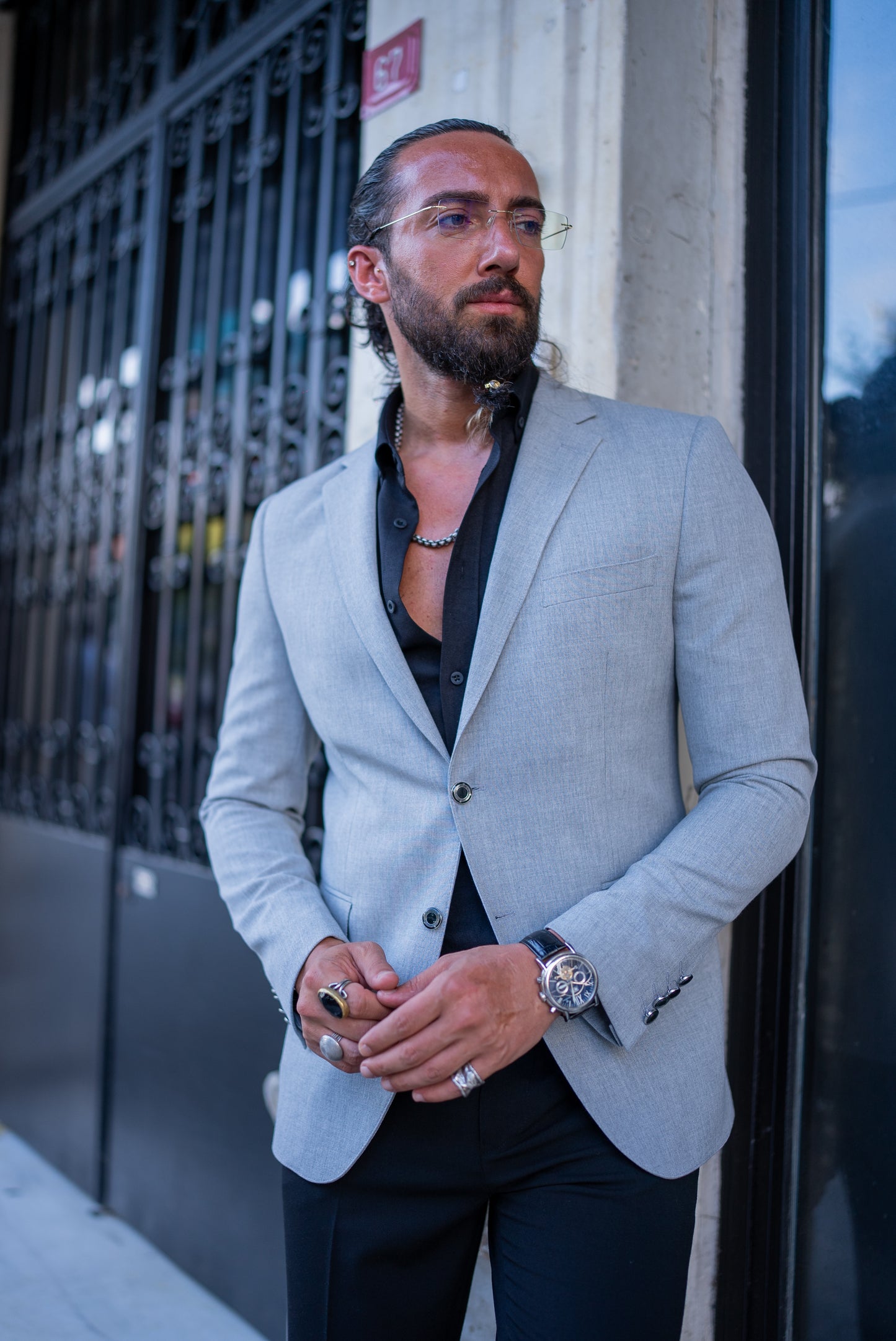 Slynt Light Gray Blazer