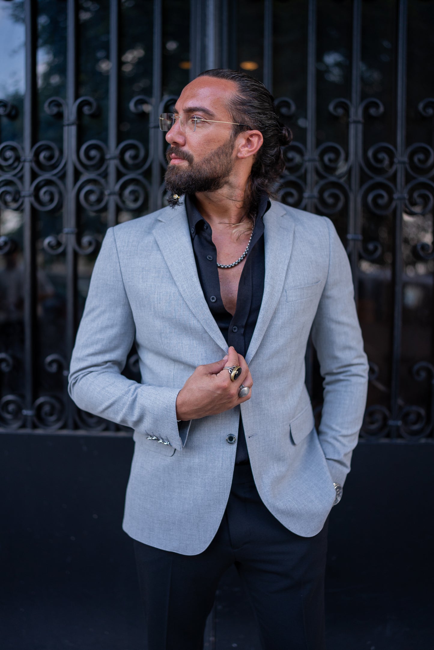 Slynt Light Gray Blazer