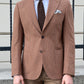 Samuel Camel Houndstooth Wool Blazer