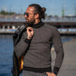 Synx Black Slim Fit Turtleneck Sweater