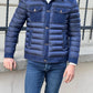 Rony Navy Blue Slim Fit Coat