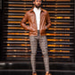 Sami Tan Slim Fit Jacket