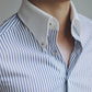 Munir Light Blue Striped Shirt