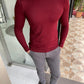 Jake Claret Red Slim Fit Sweater