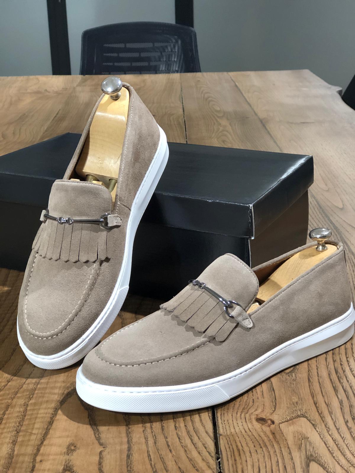 Elmore Beige Loafers