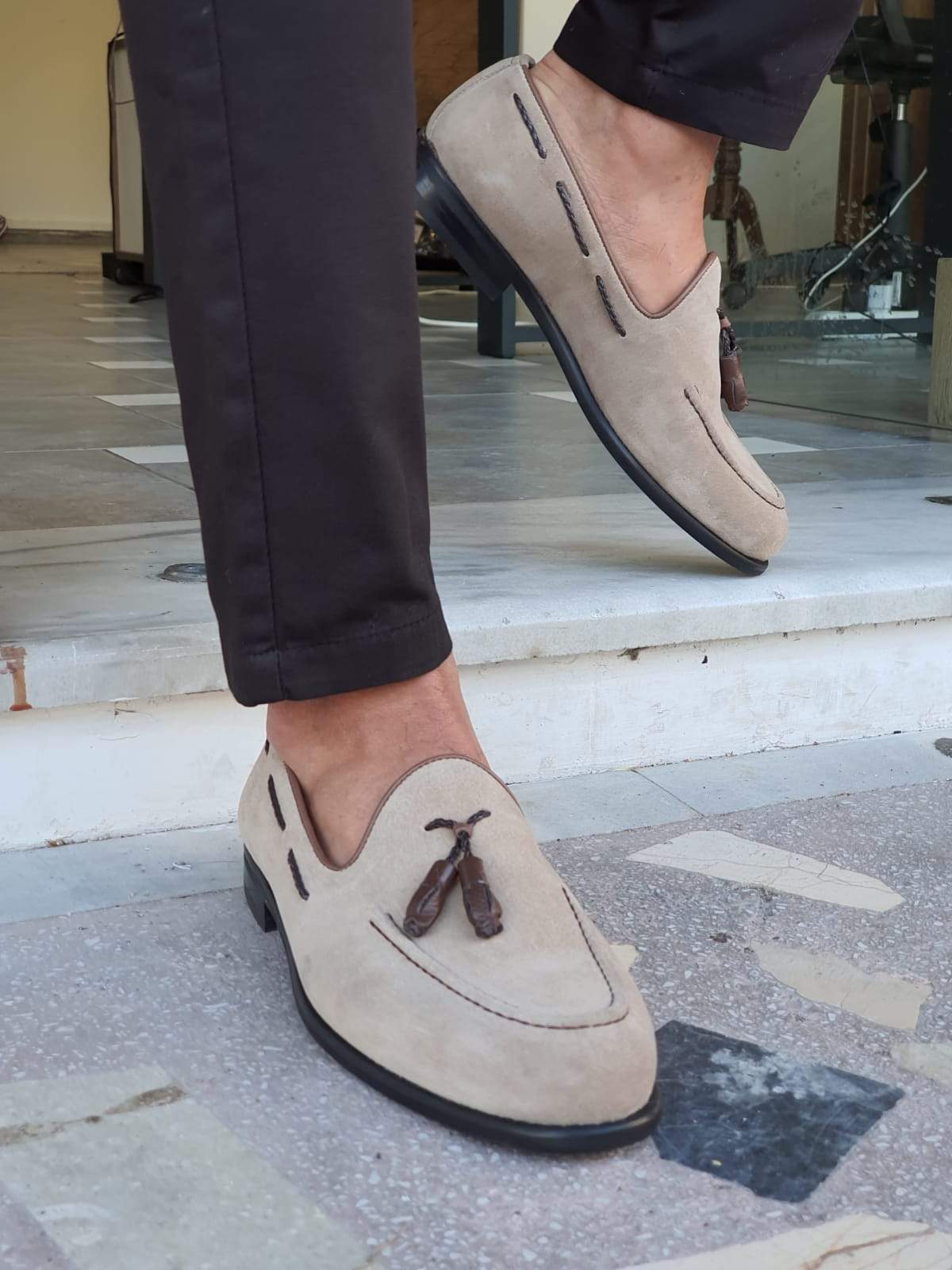 Napoca Suede Beige Sardinelli Loafers