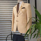 Burgas Beige Slim Fit Blazer