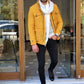 Catania Yellow Slim Fit Coat