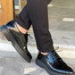 Olena Black Leather Shoes