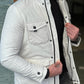 Orlando White Slim Fit Coat