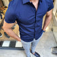 Vigo Navy Blue Short Sleeve Shirt