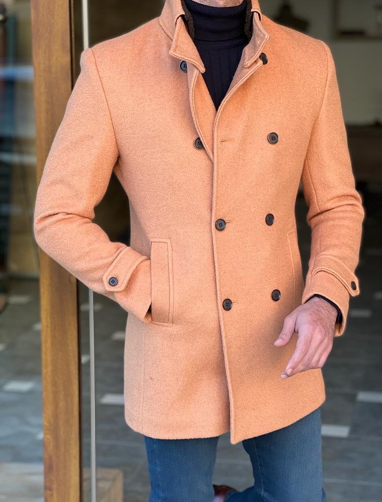 York Camel Double Breasted Coat