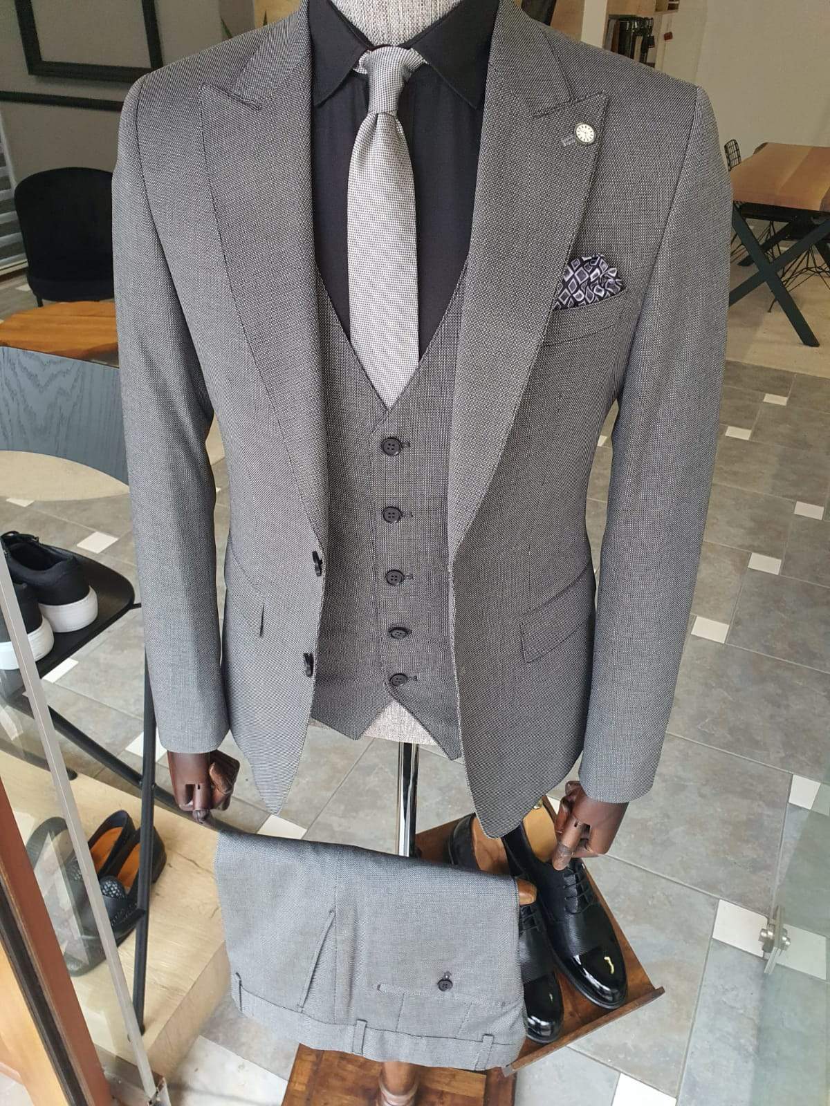 Geneva Gray Slim Fit Suit