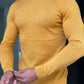Dayton Mustard Slim Fit Half Turtleneck Sweater