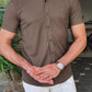 Elche Khaki Slim Fit Shirt
