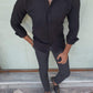 Chester Black Patterned Slim Fit Shirt
