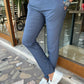 Perina Blue Slim Fit Trousers