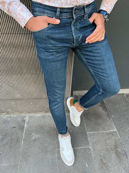 Sarnen Blue Slim Fit Jeans