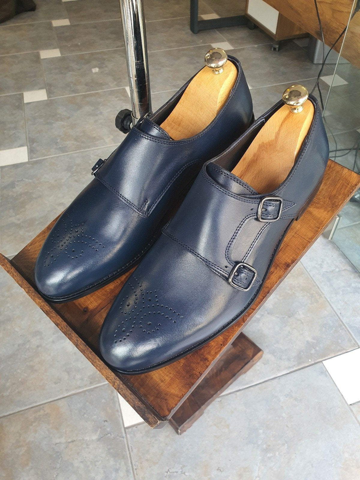 Stuttgart Navy Blue Sardinelli Shoes