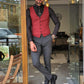 Elmore Claret Red Vest