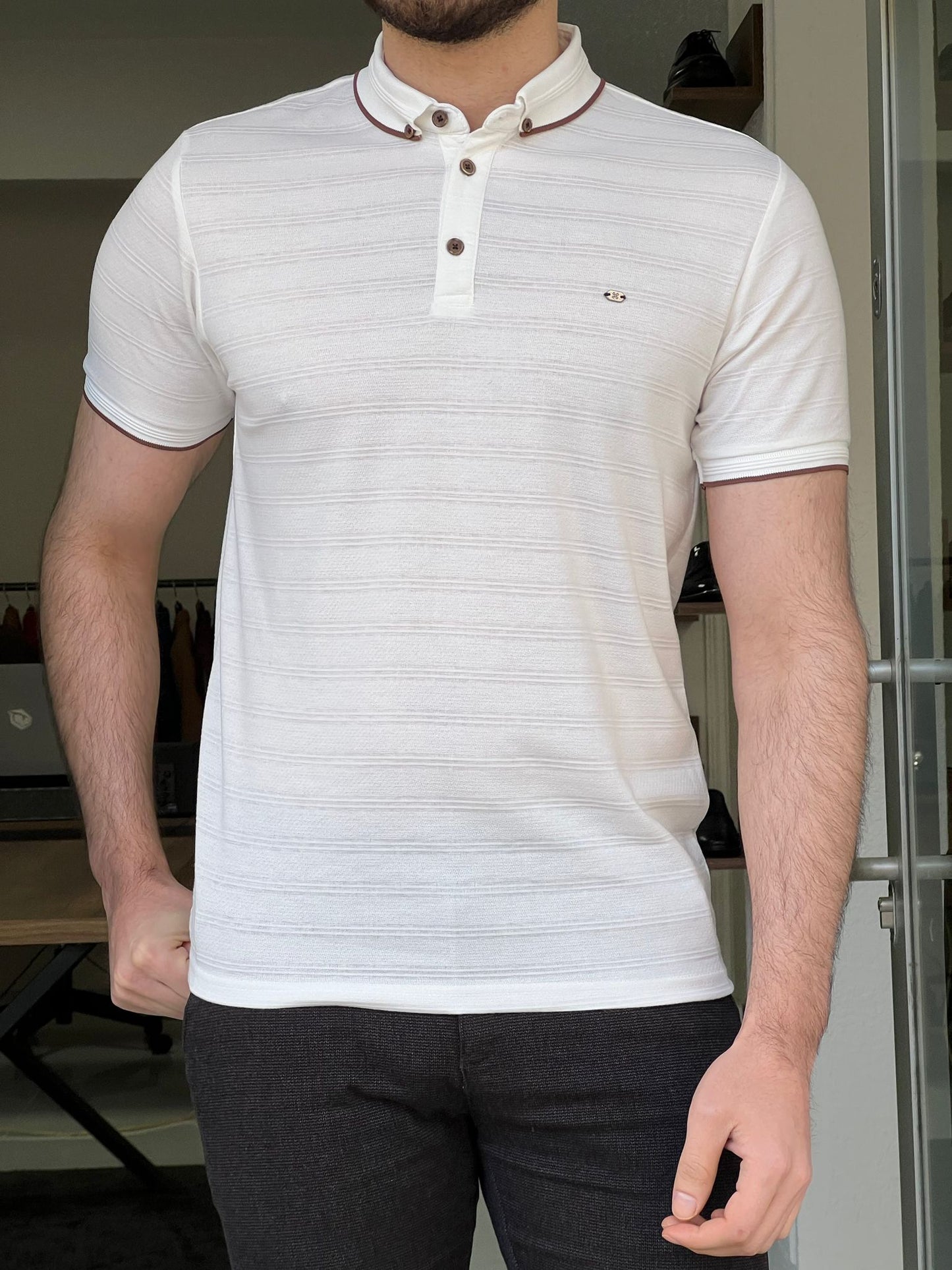 Noah White Slim Fit T-Shirt