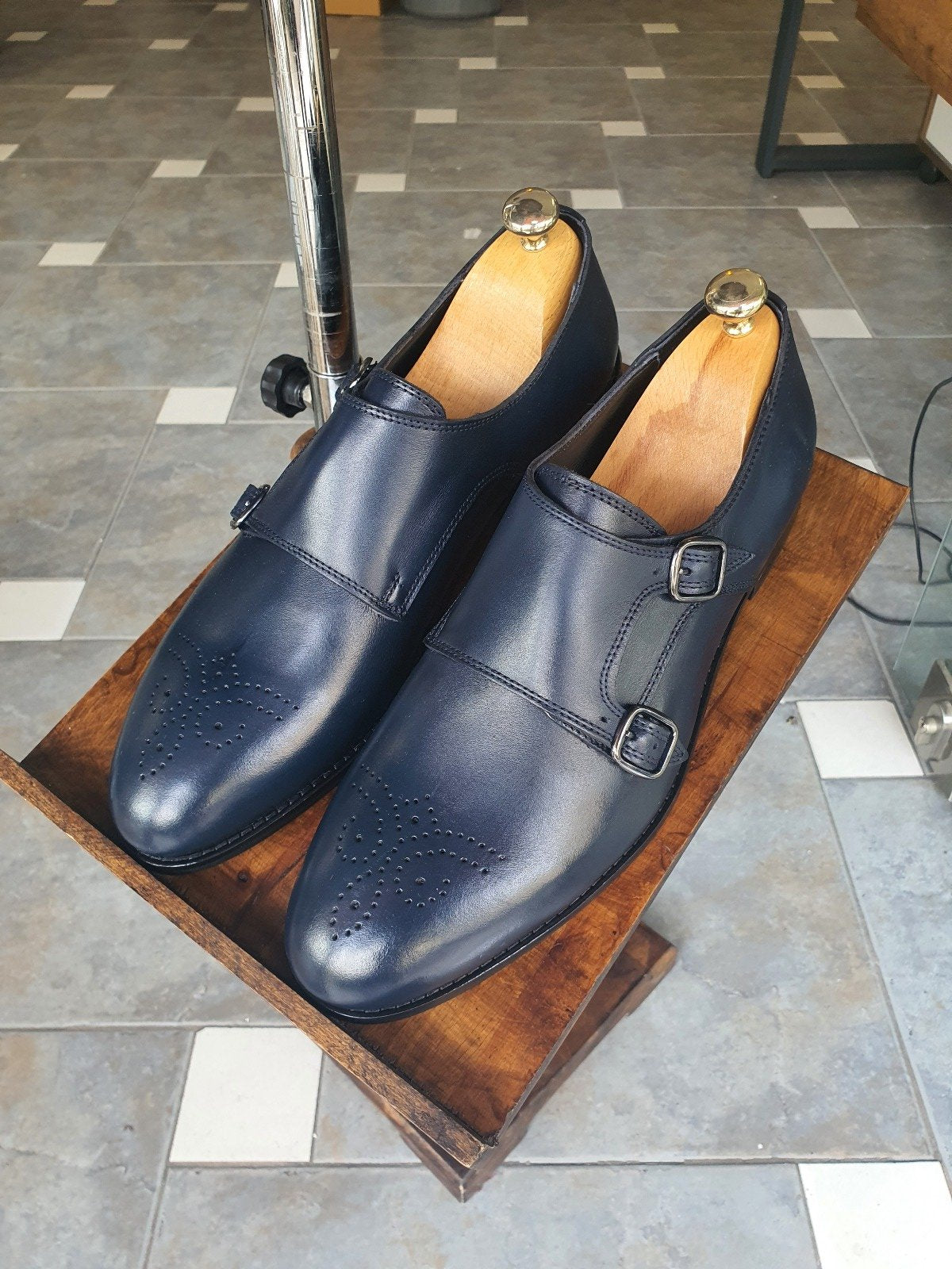 Stuttgart Navy Blue Sardinelli Shoes