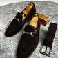 Rava Suede Brown Loafers
