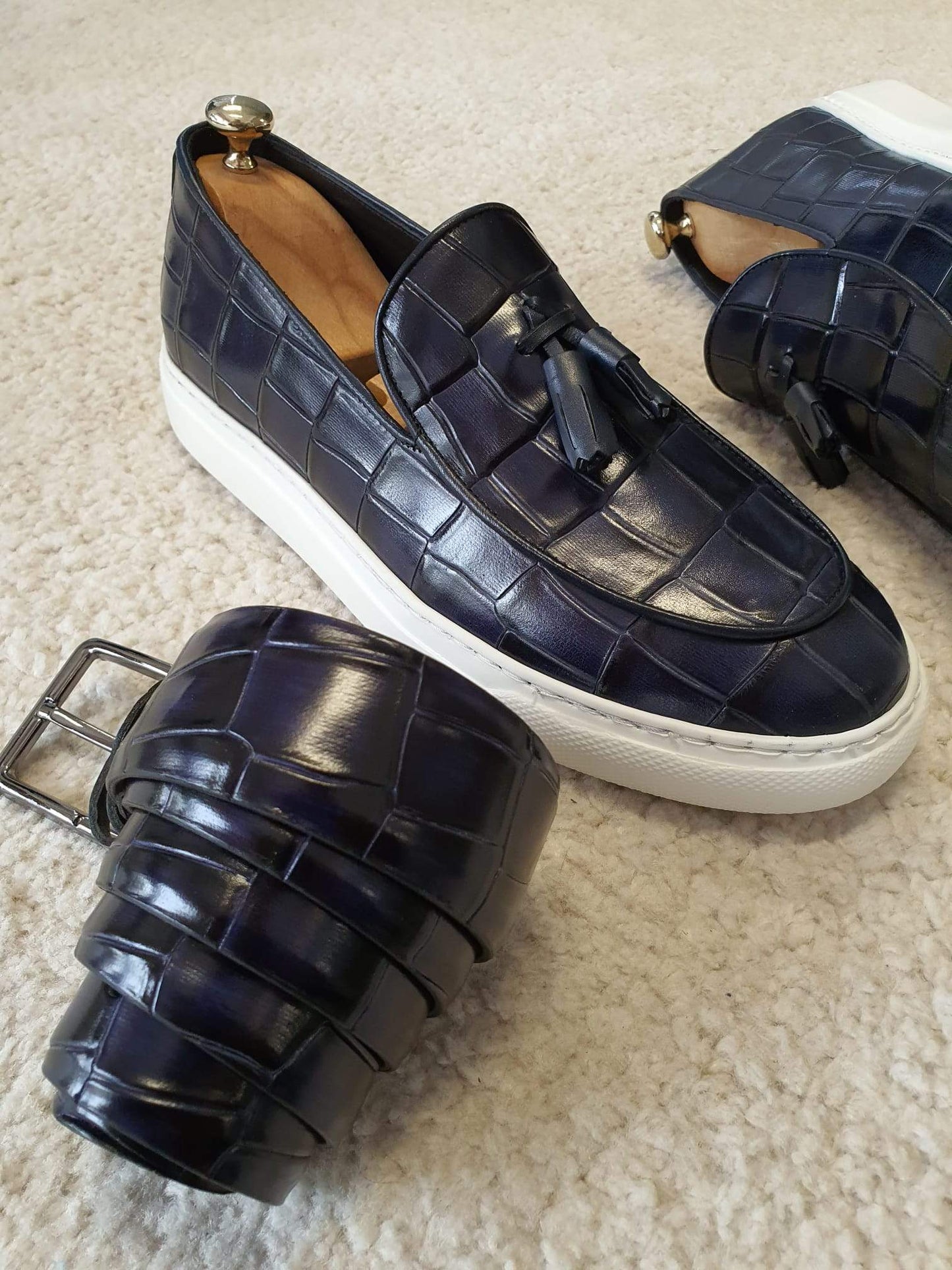 Varese Navy Blue Shoes