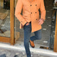 York Camel Double Breasted Coat