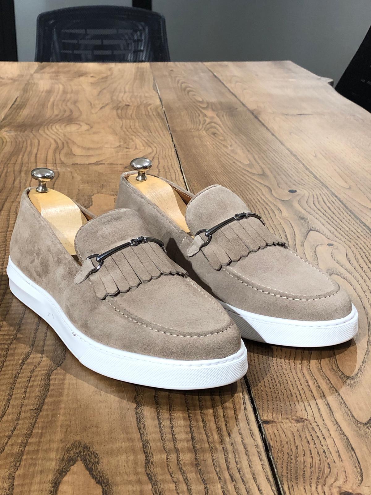 Elmore Beige Loafers