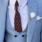 Thomas Blue Self-Patterned Slim Fit Suit