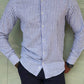 Guarda Blue Striped Slim Fit Shirt