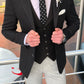 Varese Black Slim Fit Blazer