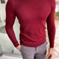 Jake Claret Red Slim Fit Sweater