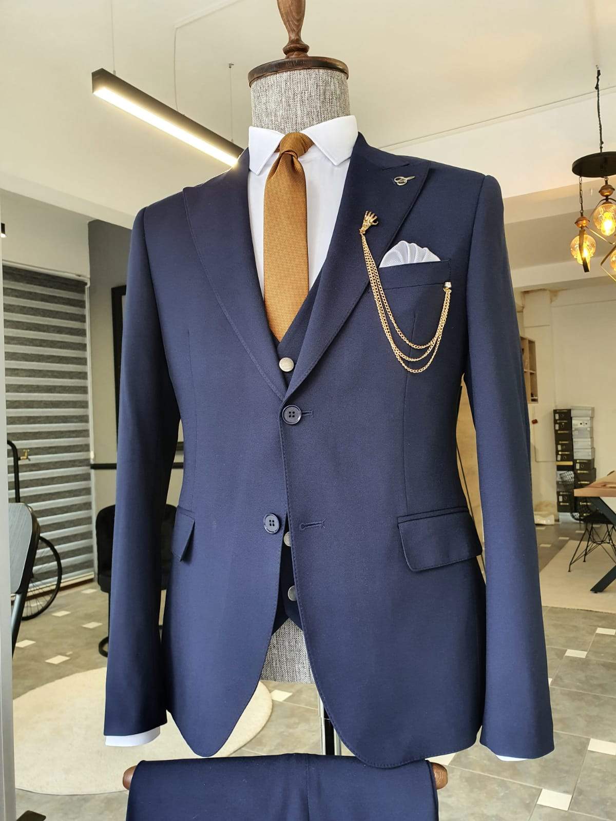 Varese Navy Blue Slim Fit Suit