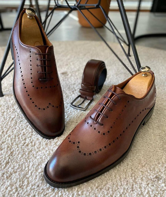 Genoa Brown Classic Shoes