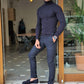 Ascona Navy Blue Turtleneck Knitwear