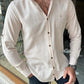 Elvir Beige Slim Fit Shirt