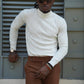 Izmir White Turleneck Sweater
