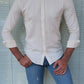 Chester Beige Patterned Slim Fit Shirt