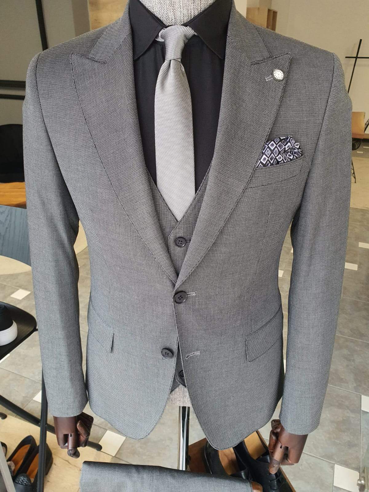 Geneva Gray Slim Fit Suit