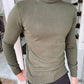 Hamilton Khaki Slim Fit Turtleneck Sweater