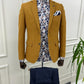 Kerem Camel Slim Fit Blazer