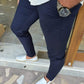 Geneva Navy Blue Slim Fit Pants